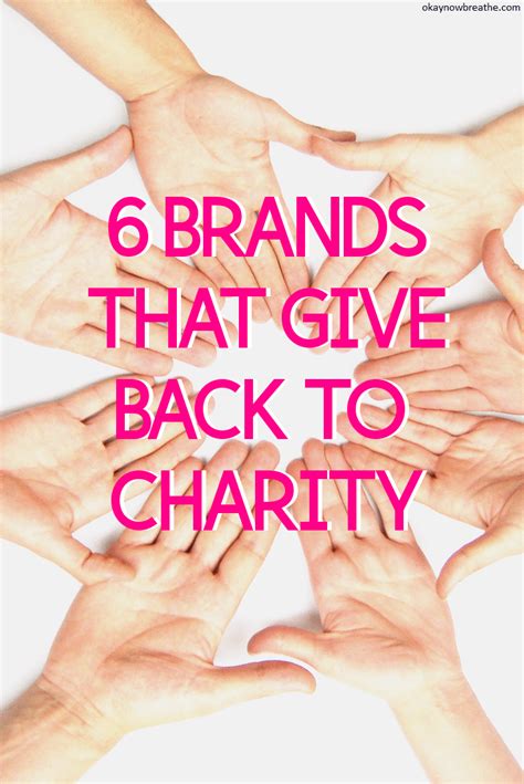charity brands|businesses that give back.